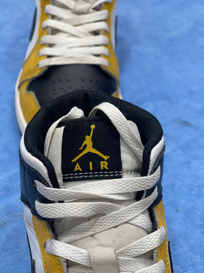 Nike Air Jordan 1 Mid jaune / noir / blanc- Pointure 41