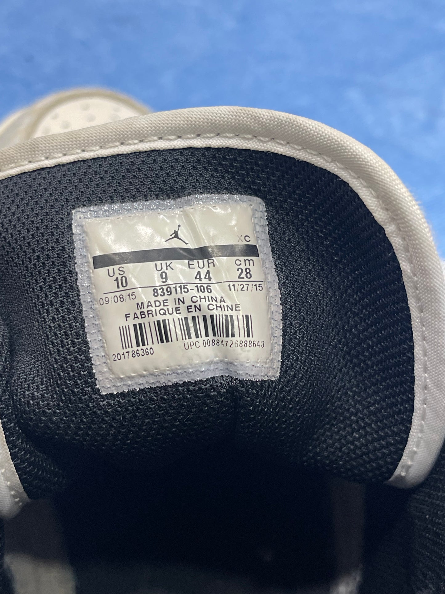 Air Jordan 1 Mid Elephant Print – Blanc/Gris/Noir- Pointure 44