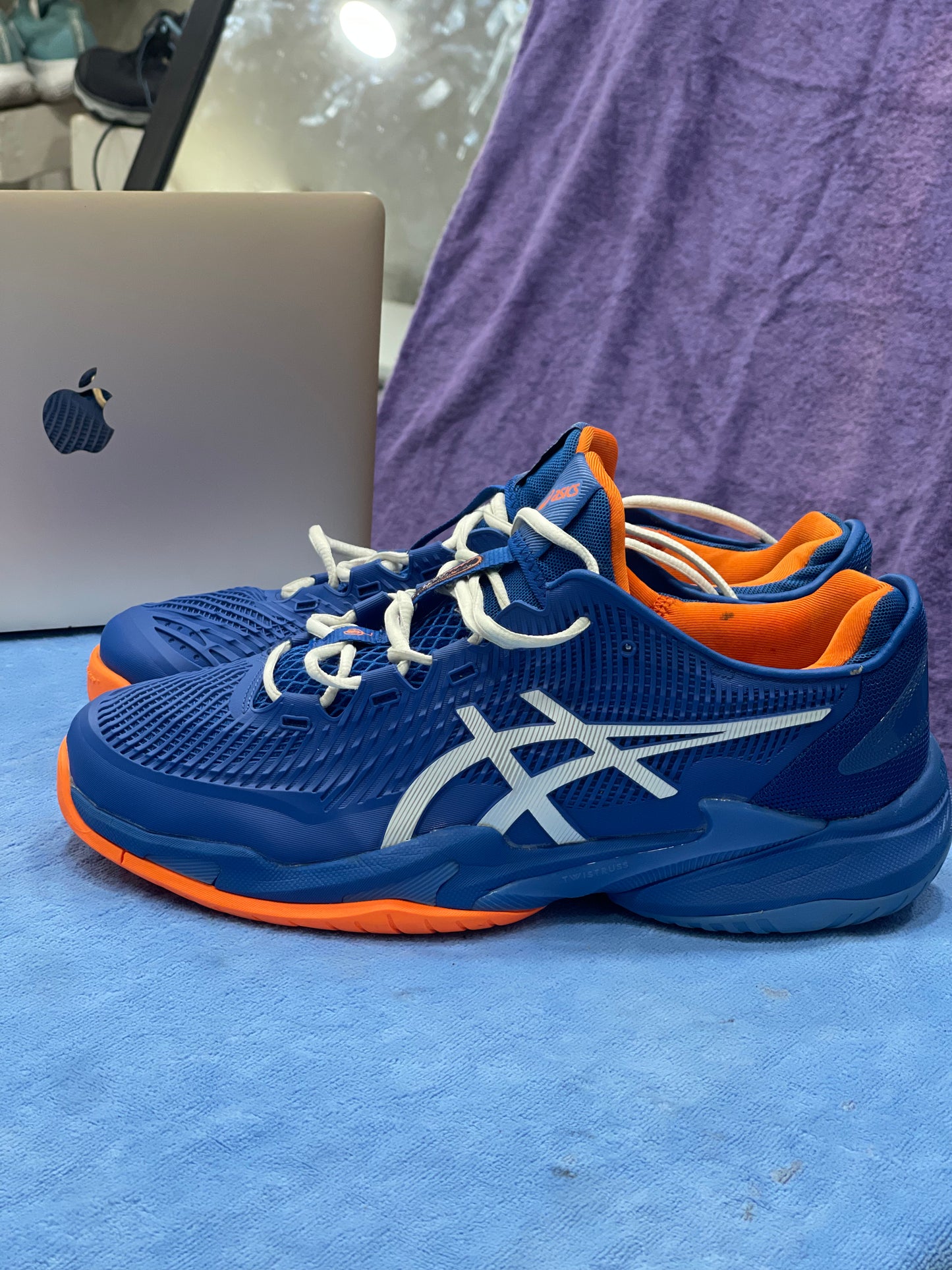 ASICS Gel Solution Speed / tennis indoor – Bleu/Orange-Pointure 45