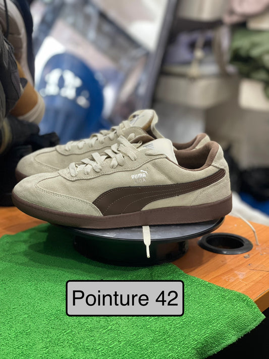 🏷️ Puma Liga Beige & Marron – Pointure 42